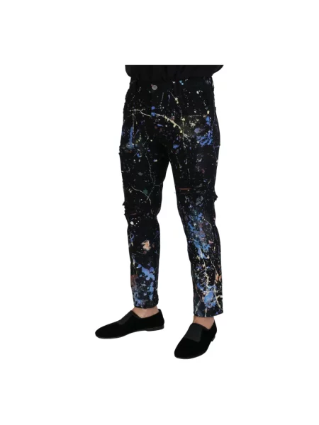 Skinny spodnie Dolce And Gabbana czarne