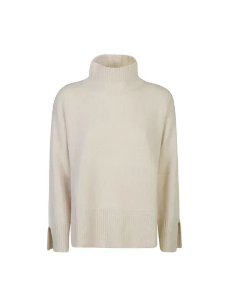 Sweter Le Tricot Perugia z kaszmiru beżowy