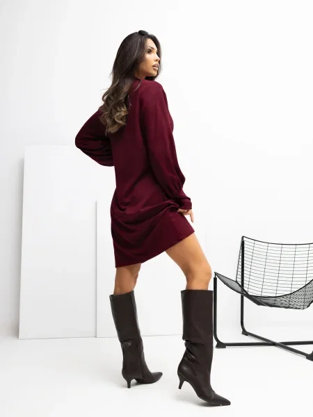 Rochie Rue Paris de costum bordo