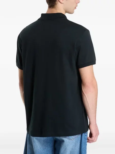 Tricou polo Lacoste cu autograf verde