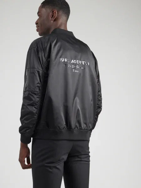 Karl Lagerfeld Geacă BOMBER negru