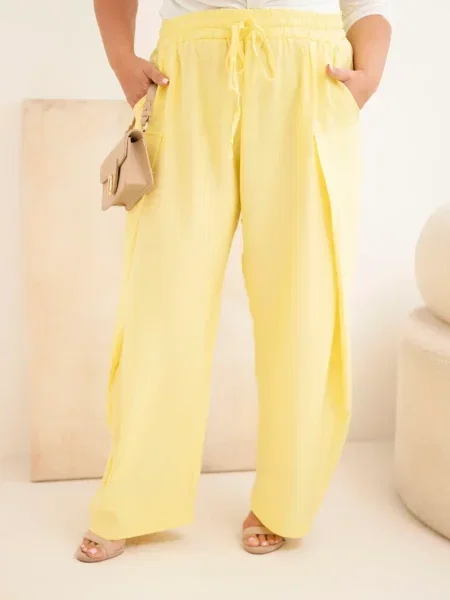 Pantaloni Kesi galben