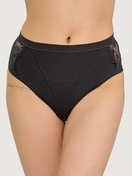 Кружевные трусики слипы білі