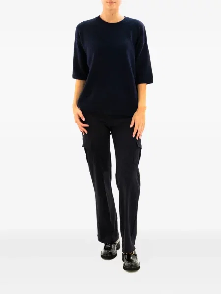 Pantaloni cargo Avenue Montaigne maro