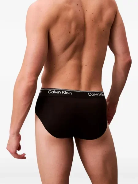 Chiloți multipac Calvin Klein Underwear cu autograf negru