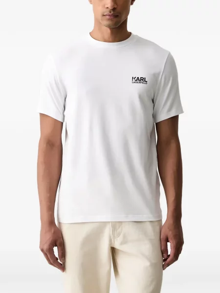 Tricou Karl Lagerfeld cu imagine alb