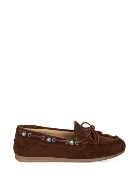 Pantofi loafer Posa cu șireturi din dantelă maro