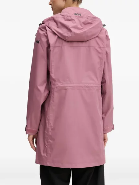 Palton Helly Hansen cu glugă cu imagine roz