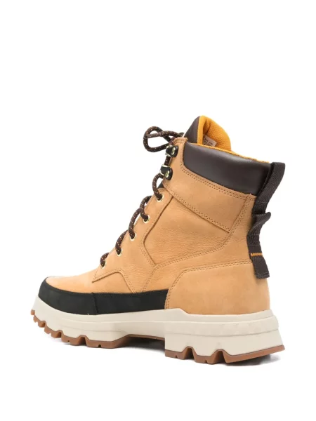 Ορειβατικά μποτάκια Timberland με κορδόνια με δαντέλα καφέ