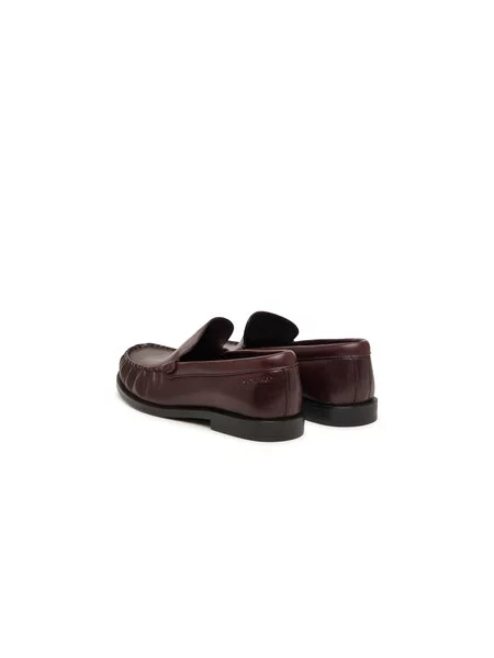 Mokasíny Calvin Klein Round Essential Loafer Lth hnedá