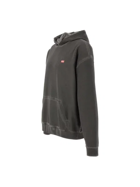 Bluza z kapturem Diesel z kapturem czarna