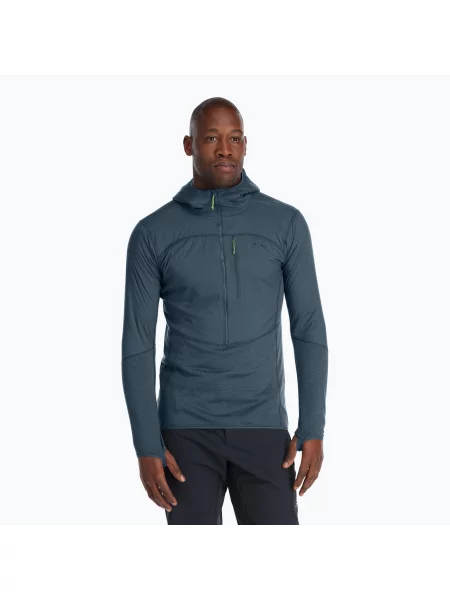 Férfi trekking pulóver Rab Ascendor Summit Hoody orion blue Ascendor Summit Hoody kék