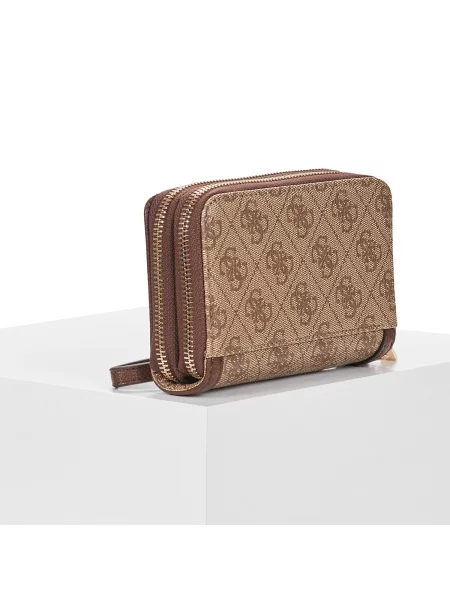 Kézitáska Guess autogrammal barna