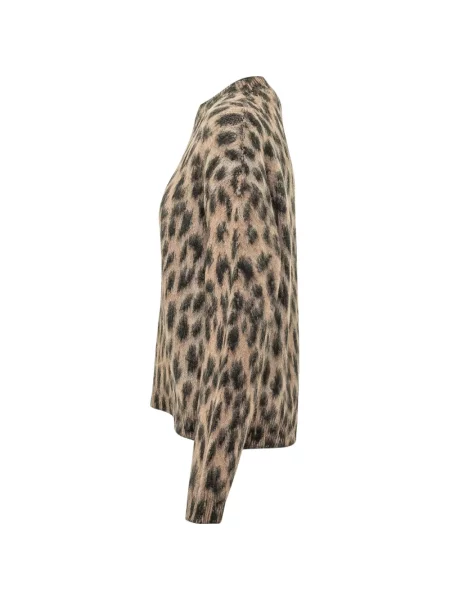 Pulover Laneus cu imagine cu model leopard