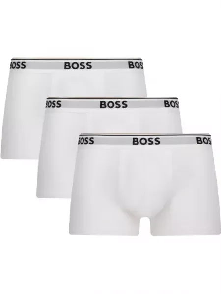 BOSS BLACK Chiloți boxer Trunk 3P Power alb
