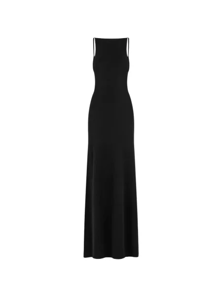 Maxi rochie maxi Tom Ford de costum cu bretele negru