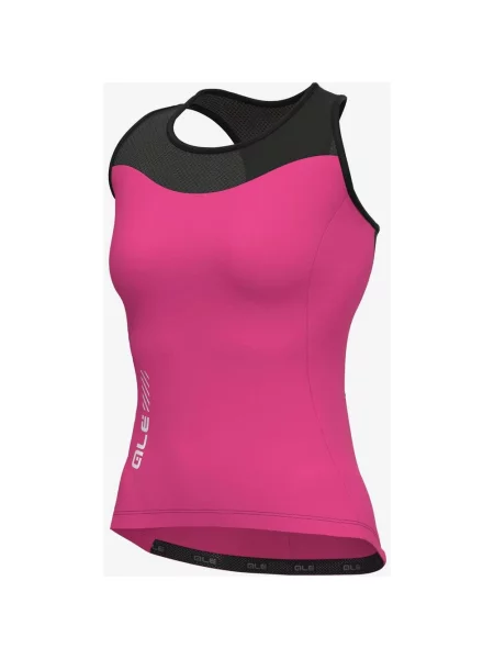 Koszulka rowerowa Alé PRAGMA Color Block różowy intensywny XS czarny