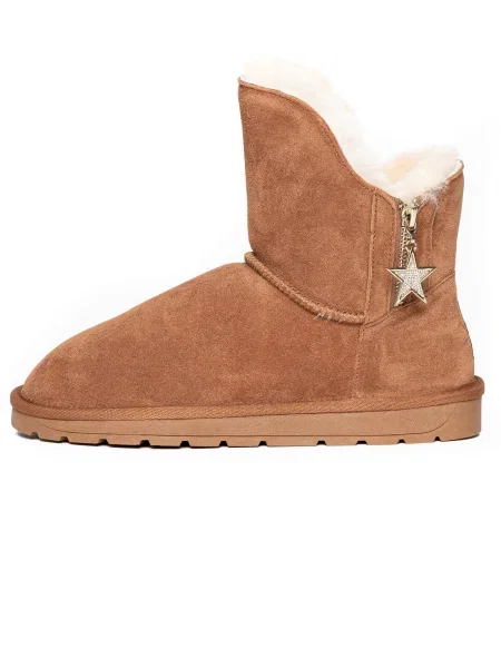 Gooce Botine Penny crem maro