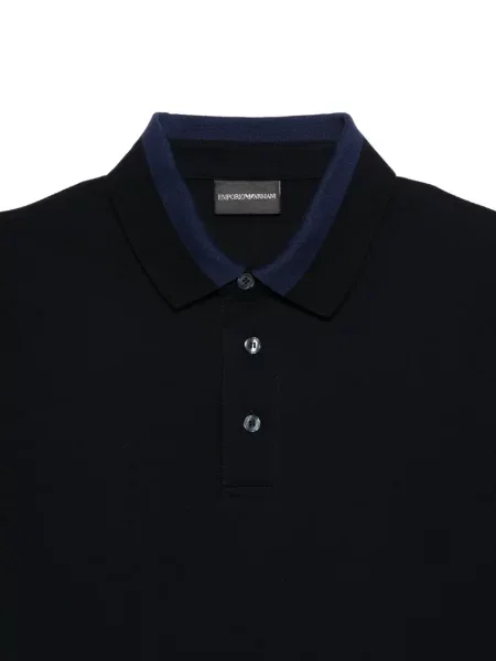 Polo Emporio Armani scurt albastru