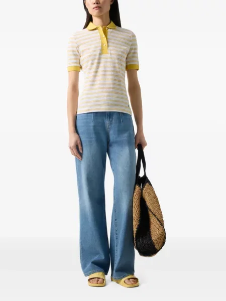 Tricou polo Bogner cu dungi alb