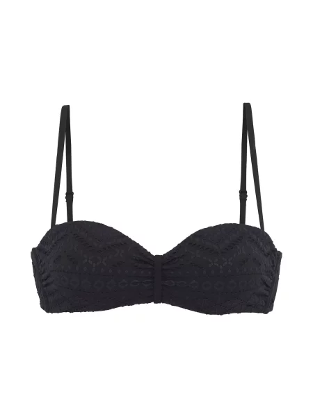 LASCANA Bikini zgornji del črna