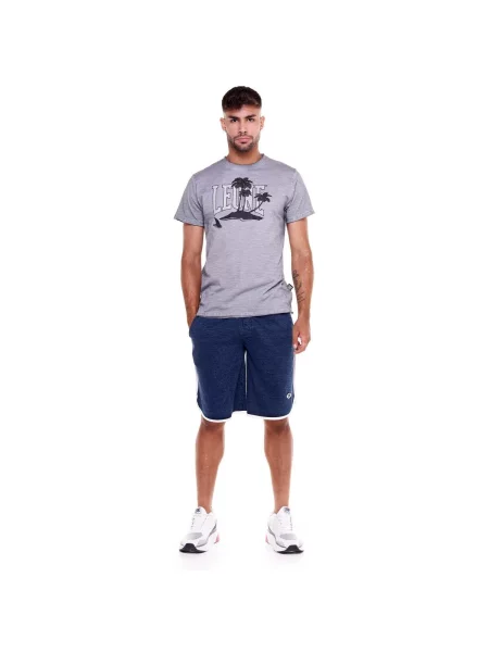 Scurt tricou Leone 1947 cu mâneci scurte gri