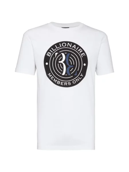 Tricou Billionaire cu imagine cu decolteu rotund alb