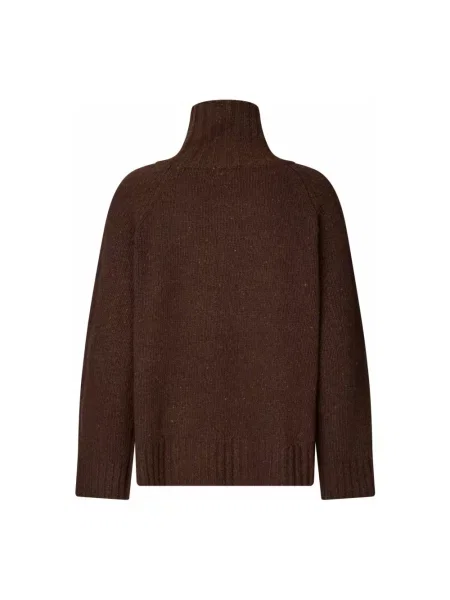 Sweter Masai z dżerseju brązowy