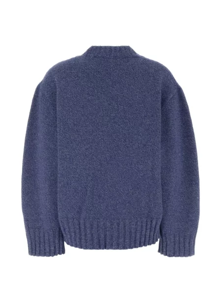Pulover The Attico cu broderie albastru
