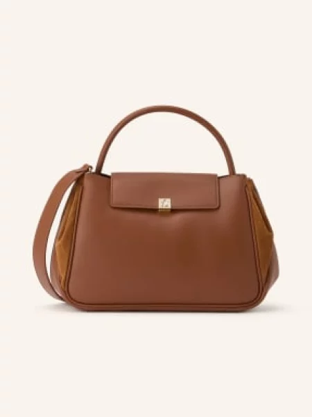 Coccinelle torebka crossbody skórzana brązowa