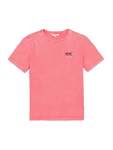 GARCIA Tricou roz / negru alb