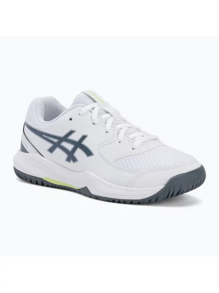 Детски тенис обувки ASICS Gel-Dedicate 8 GS Jr white/ironclad бяло