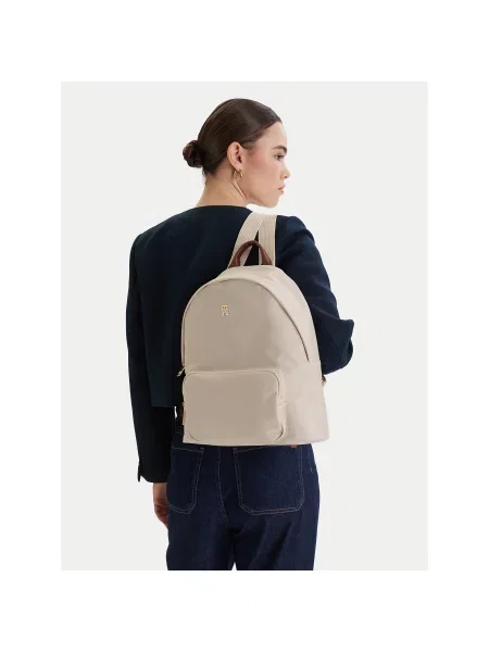Rucsac Tommy Hilfiger Popette Dome Backpack Écru bej