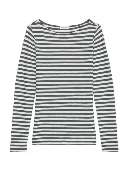 Marc O'Polo Tricou verde închis alb