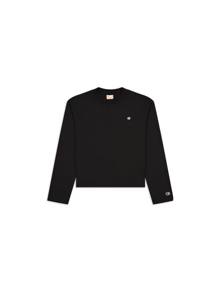 Champion Long Sleeve Jersey Top Kobiety Bluzy i bluzy z kapturem Champion Size: S czarny