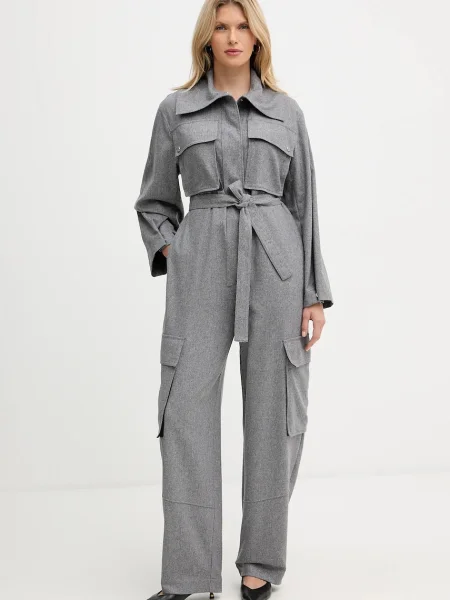 Kombinezon z dodatkom volne BOSS siva