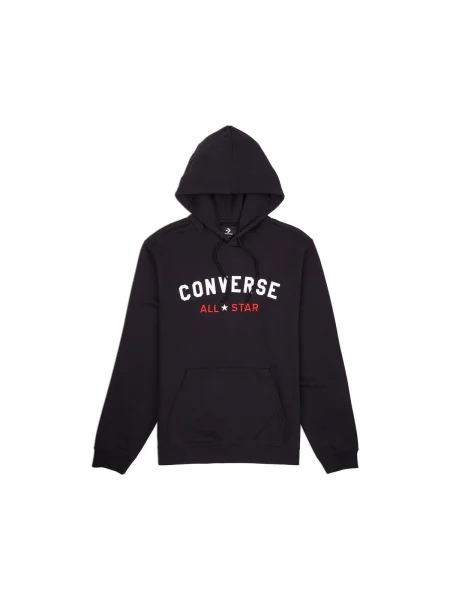 Frottír kapucnis melegítő felső Converse fekete