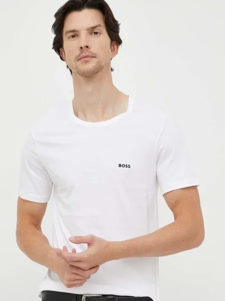 T-shirt Hugo Boss T-Shirt Classic Beige/ Black/ White L beżowa