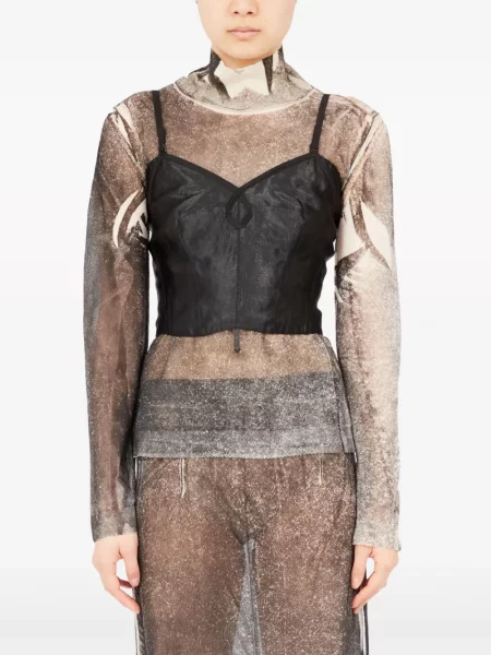 Liemenė Maison Margiela satininis juoda