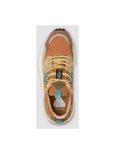 Sneakersy Flower Mountain skórzane w kwiatki szare