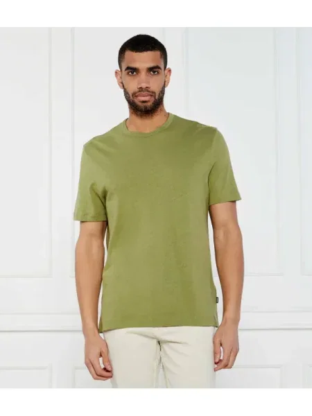 BOSS BLACK Póló H-Taut 28 | Regular Fit len hozzáadásával fekete
