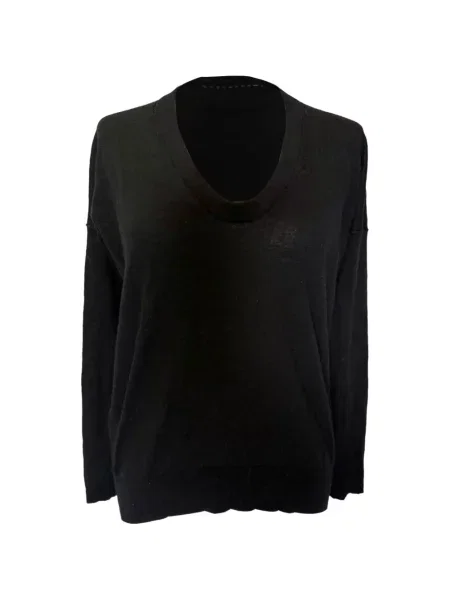 Pulover Zadig&voltaire cu decolteu în V negru
