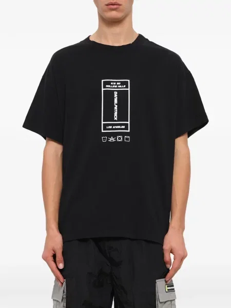 Tricou Daniel Patrick cu imagine negru