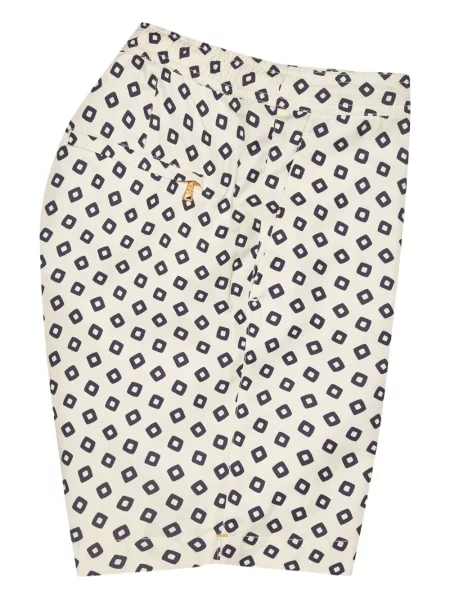 Slip de baie Orlebar Brown cu imagine cu imprimeu geometric alb