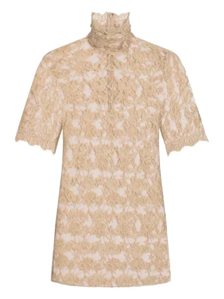Bluză Dolce & Gabbana cu model floral din dantelă