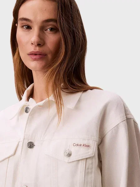Джинсовая куртка Calvin Klein Jeans белая
