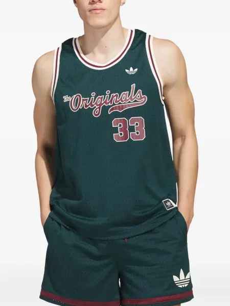 Tricou Adidas din piele de căprioară albastru