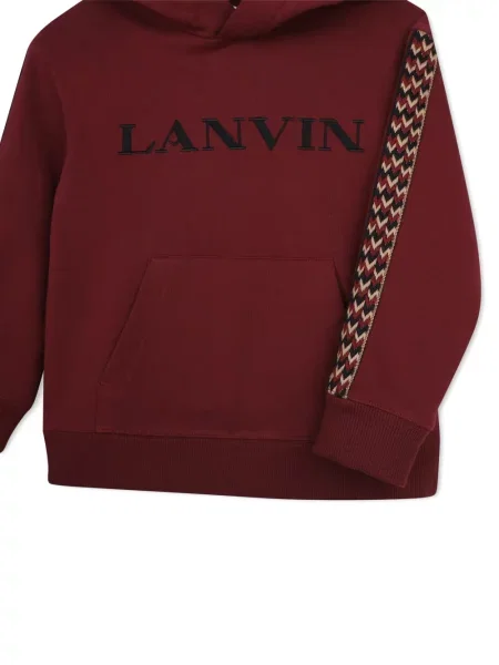 Gyerek kapucnis melegítő felső Lanvin Enfant piros