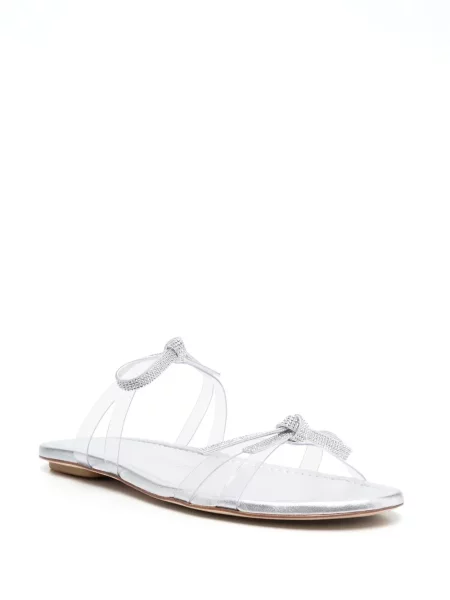Papuci Stuart Weitzman cu funde alb
