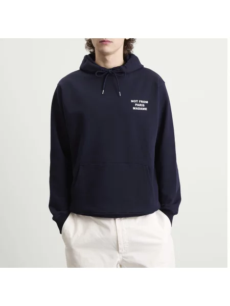 Bluza z kapturem Drole De Monsieur granatowa